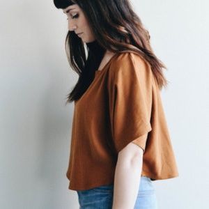 Jamie and the Jones Blank Canvas Top in Umber - S